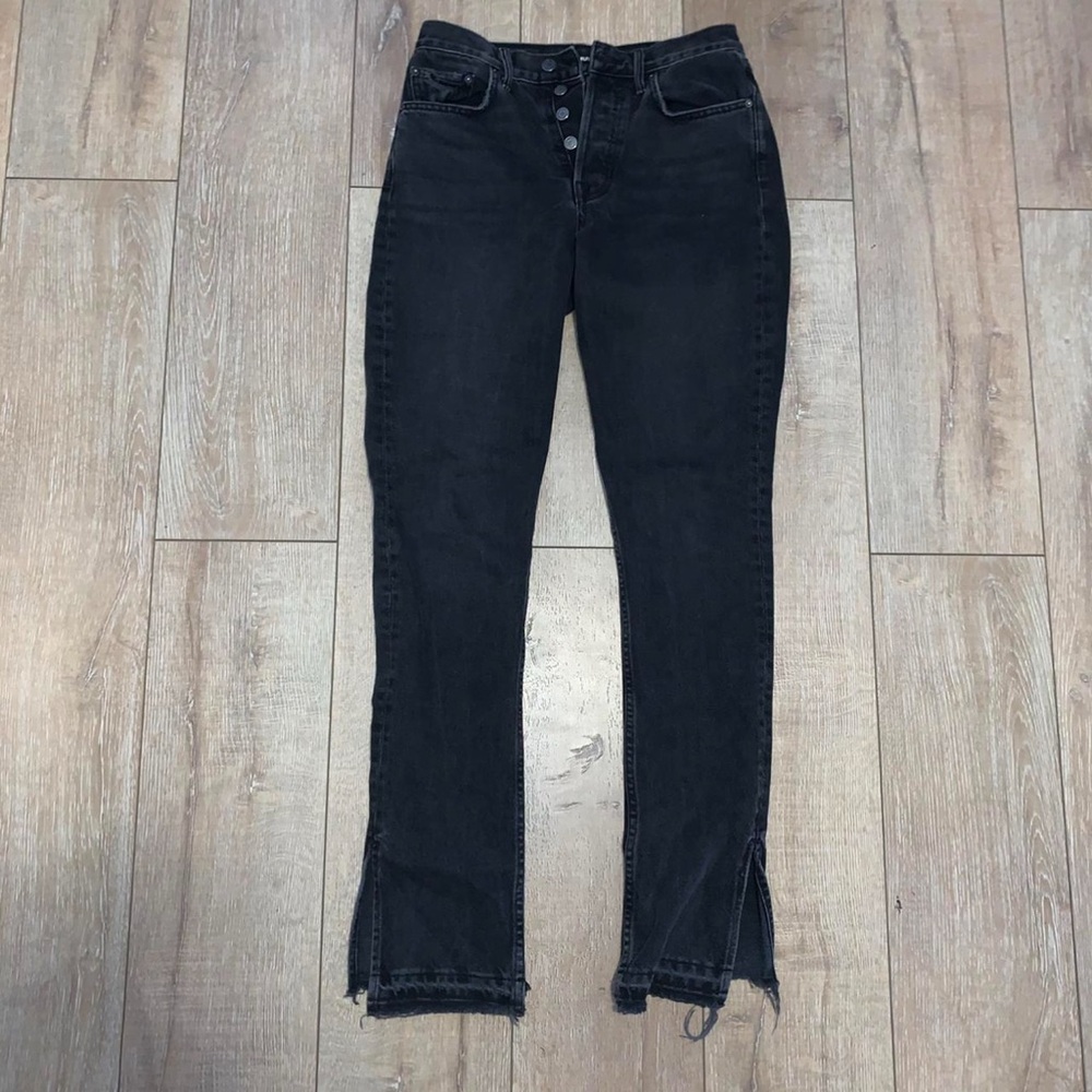 •SOLD• GRLFRND Natalia denim split hem jeans